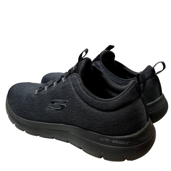 Skechers Summits Louvin Sneakers Mens Size 9.5 Black Lite Weight Lace Up Shoes - Picture 11 of 14